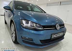 Volkswagen Golf A7 1.4 TSI HID Sunroof 2015 Blue Push Start